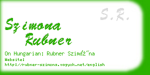 szimona rubner business card
